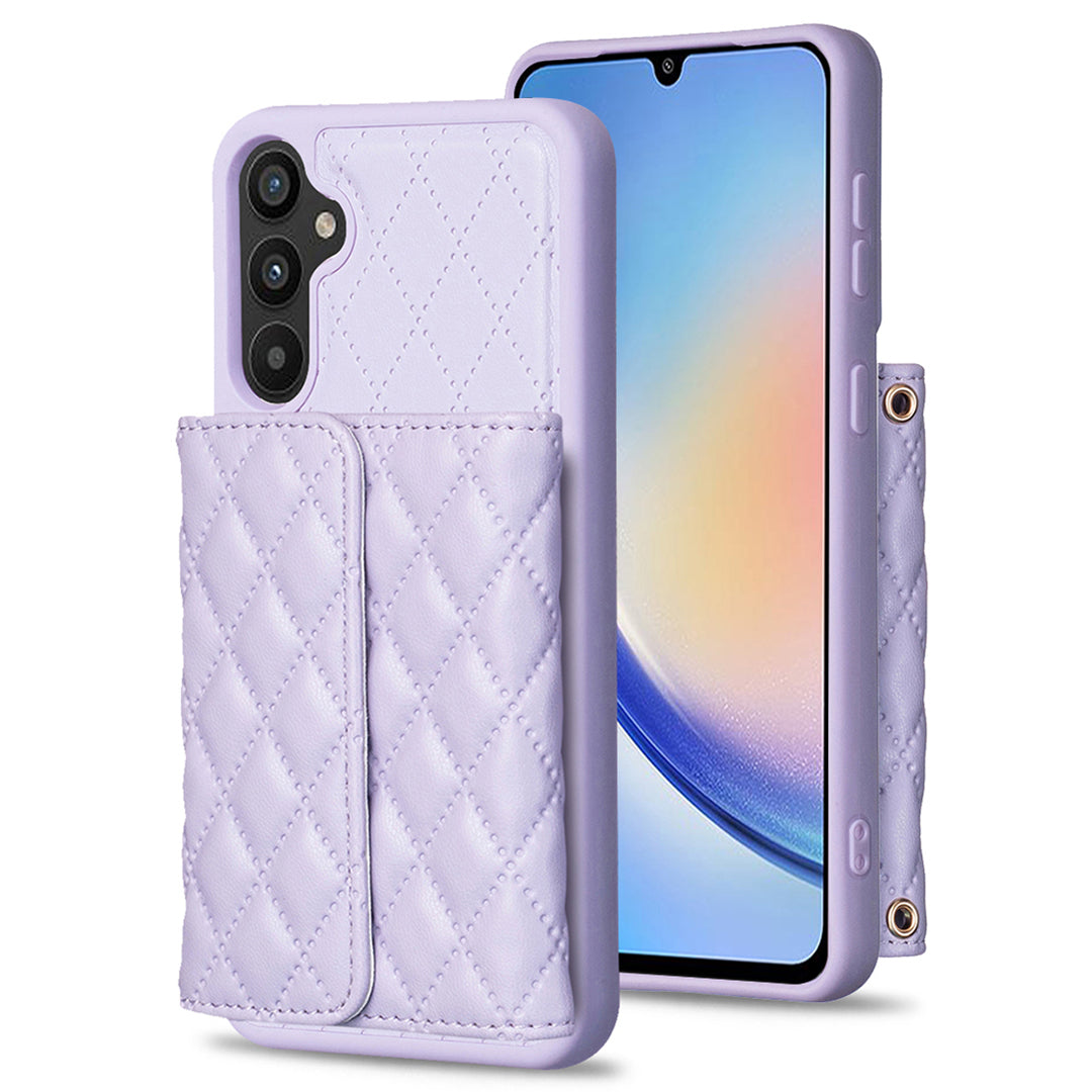BF23-Style For Samsung Galaxy A34 5G Kickstand PU Leather TPU Phone Cover Horizontal Card Holder Case BF23-Style For Samsung Galaxy A34 5G Kickstand PU Leather TPU Phone Cover Horizontal Card Holder Case